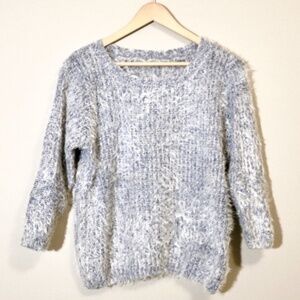 Soft Fuzzy Light Blue Sweater
